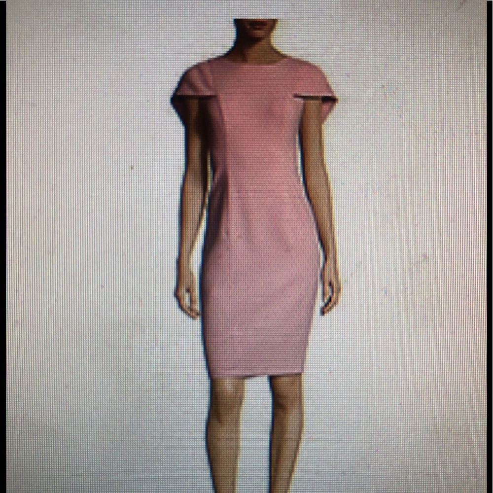 Black Halo sheath dress. Size 14. Color:ice pink.